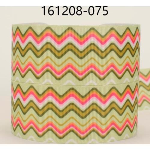 New arrivals 1 - 1/2 ( 38 mm ) Colorful wave cartoon pattern printed ribbon, DIY polyester grosgrain ribbon