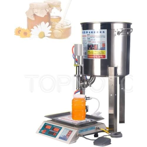 The New Automatic Small Honey Filling Maker Sesame Oil Sesame Sauce Yogurt Milk Weighing Liquid Quantitative Fill