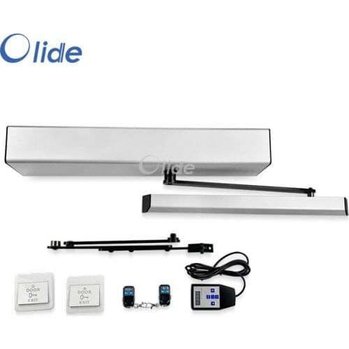 Olide Commercial Residential Electric Swing Door Opener For Max 300kg Door Weight With Wireless Remote Control and Push Button