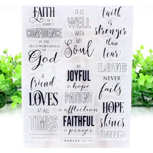 SCS139 Love Word Silicone Clear Stamps for Scrapbooking DIY Album Cards Decoration Embossing Folder Craft Rubber Stamp Molds New