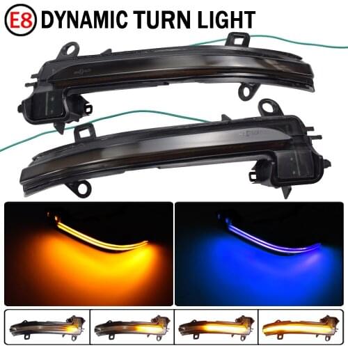 2pcs Dynamic Turn Signal Light LED Side Wing Rearview Mirror Indicator Blinker Lamp For BMW X2 X1 F48 F49 2 series F45 F46 F52 1