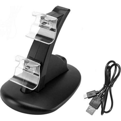 LED Dual USB Charging Charger Dock Stand Cradle Docking Station For -XBOX ONE S X SLIM Game Gaming Console Controller