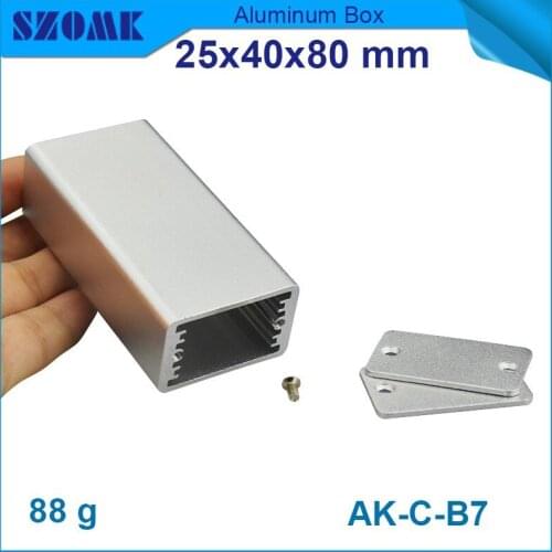 4 pcs/lot hot selling in silver color nomarl powder coating instrument machine metal tooling case 25(H)x40(W)X80(L)mm