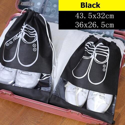 5Pcs Waterproof Drawstring Shoes Storage Bags Dust Cover Foldable Portable Travel Clothing Underwear Socks Shoe Organizer