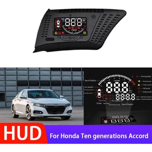 High Quality Electronic HUD Head-Up Display OBD for Honda Ten generations Accord Car Speed Projector Head Display To Transform