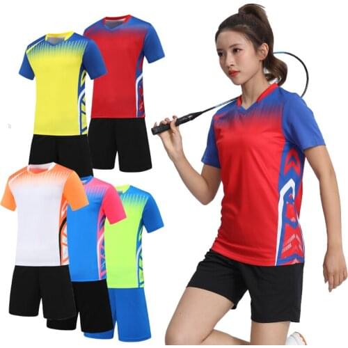Women Jersey Sets Training Tennis Football Tees Top And Shorts Quick Dry Breathable Team Sports Sportwear Customized Soccer Suit