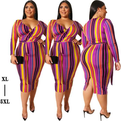 Plus Size Women Clothes Long Sleeve Elegant Dress Woman Sexy V Neck Large Big Size Oversized 3xl 4xl 5xl XXXXL XXXXXL Dresses