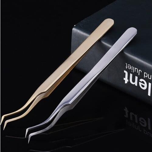 1pcs High Quality New Style Premium Eyelashes Tweezers Hand anti-slip design Anti-static tweezers for Eyelash Extensions