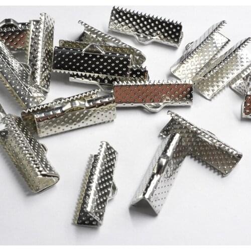 FLTMRH 20pcs 11mm choker/men jewelry Cord Crimp Ends for Necklace Bracelet DIY Jewel ry Findings Parts Acce