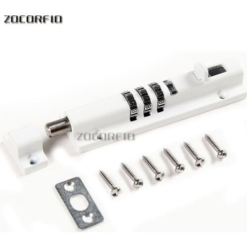 3 digits passowrd Door/Window Gate Security Door Bolt 3 Dial Combination Sliding Bolt Lock