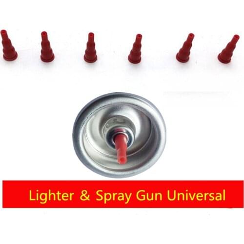 6pcs Gas Fill Plastic Adapter Convert Cassette Tank Into Inflatable Tank Reusable Butane Head Universal For Lighter & Spray Gun