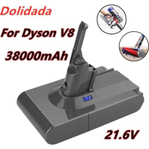38000mAh 21.6V Battery For Dyson V8 Battery for Dyson V8 Absolute /Fluffy/Animal/ Li-ion Vacuum Cleaner rechargeable Battery