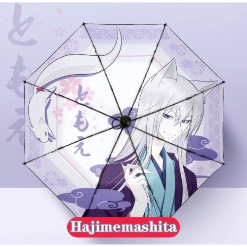 Anime Kamisama Love Kamisama Kiss Hajimemashita Tomoe Cosplay Folding Sun Rain Umbrella Men Women Anti-UV Fashion Travel Gifts