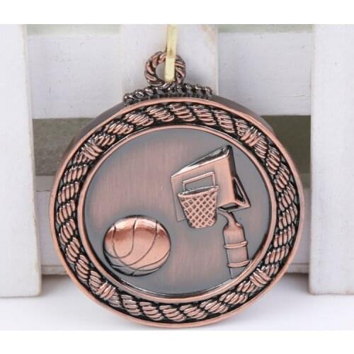 Basketball medal School Sports Medal Gold Silver Bronze Motion, Honor Communication Ability/self-confidence Developing 5.0 cm