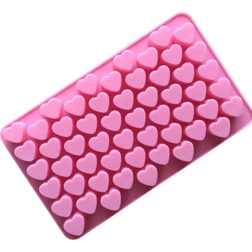 Free Shipping 55 pcs/lot heart Chocolate Candy Jello Silicone Mold Mould cake Baking sugarcraft decoration