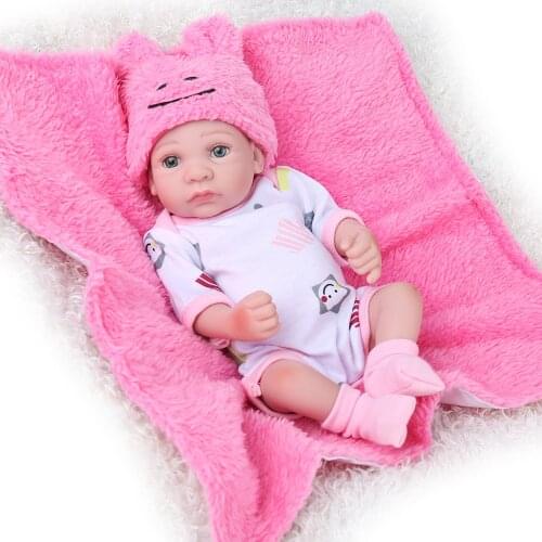 Hot Sale Mini Silicone Reborn Baby Dolls 25cm Alive Menino Bebe Bath Toys Kids Boneca Accompany Playmate Surprise Gifts KAYDORA