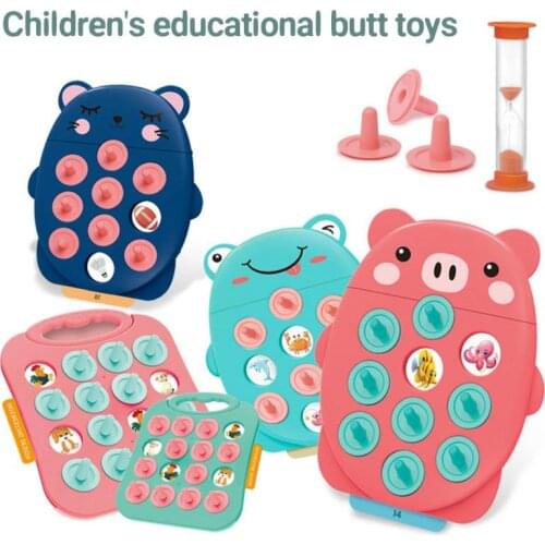 Childrens Funny Bump Toys Cartoon Educational Memory Pair Bumper Learn Toys Parent-child Interactive Brain Toy For Kids Gift