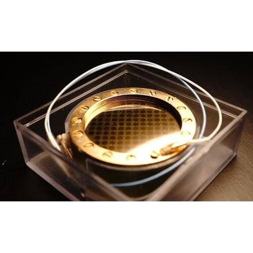 34mm dual side large golden edge terminated diaphragm microphone capsule rk 12