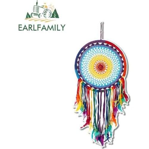 EARLFAMILY 13cm x 5.9cm For Dream Catcher Novelty Decal Repair Sticker Vintage Drag Racing Decal Waterproof Occlusion Scratch