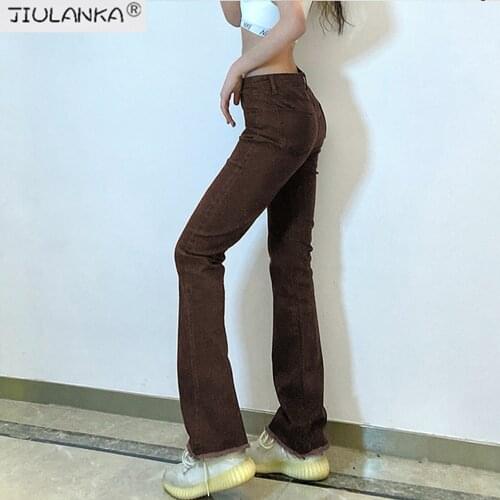 JIULANKA Women's Flared Jeans