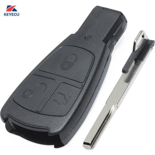 KEYECU Keyless Smart Remote Key Shell Case Fob 3 Button for Mercedes-Benz E C S CLK