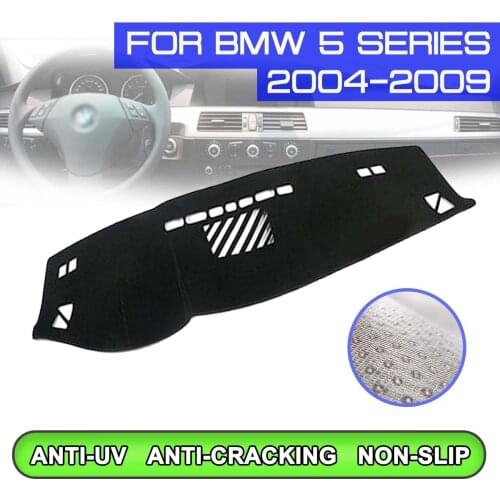 Car Dashboard Mat Anti-dirty Non-slip Dash Cover Mat UV Protection Shade Sticker for BMW 5 Series 2004 2005 2006 2007 2008 2009