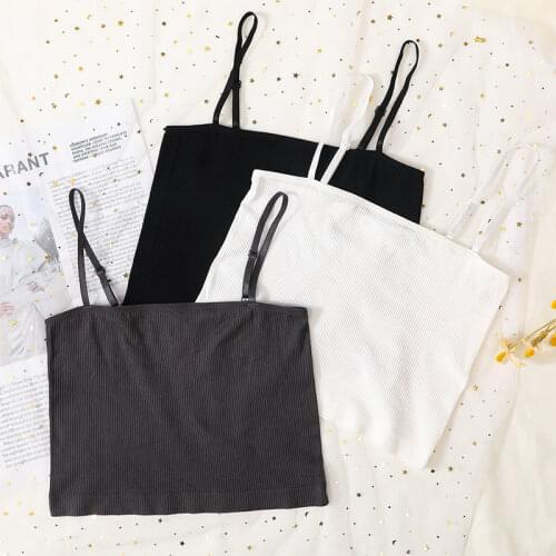 Seamless Women Tops Fashion Tank Top Thin Strap Basic Tube Top Cami Female Bralette Ribbed Tops Comfort Camisole Sexy Underwear