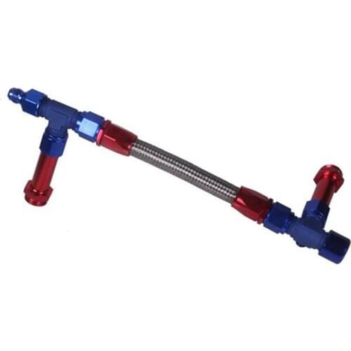 NEW-Oil Cooler Hose AN8 Modification Parts Threaded Braided Hose Oil Cooler Oil Pipe for Holley inator 4500 7/8inch-20