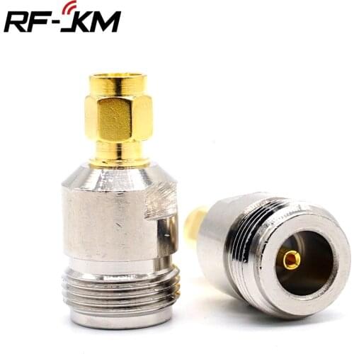 2pcs Adapter N female jack to SMA male plug straight RF connector