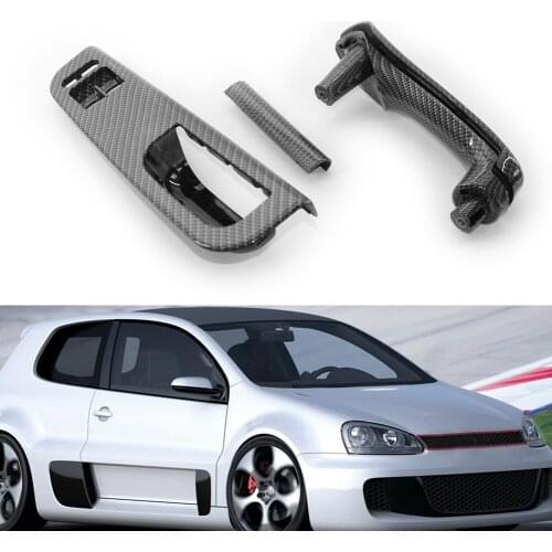 Switch Panel Handle Cover Trim Accessories Driver Door Window Switch Bezel Passenger Door Pull for VW Golf MK4 2-Door LHD