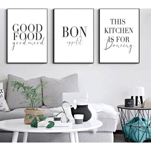 Always Kiss Me Goodnight You Me Quotes Wall Art Poster Black White Hand Canvas Painting Fashion Picture Couples Lover Room Decor