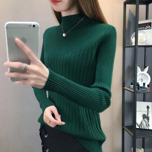 Shintimes Fall Winter Pullovers Women Sweaters Knitted Turtleneck Sweater Soft Warm Fashion Elasticity Jumpers 2020 Korean Style