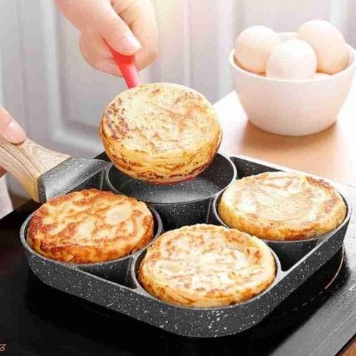 Frying Egg Pan Mould Four Hole Artifact Non-stick Pancake Pan Pan Home Breakfast
