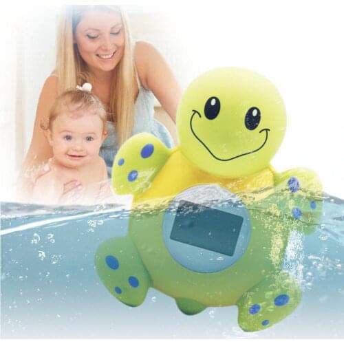 Bathroom Water Thermometer Baby Bath Digital Thermometer Floating Tortoise Infant Sensor LED Warning Bathtub Alarm Chronograph