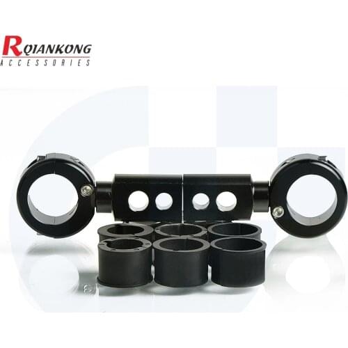 Universal Motorcycle Spotlight Fog Lamp Bracket Lamp Head light Adjustable Mount FOR KAWASAKI SUZUKI HONDA YAMAHA DUCATI BMW