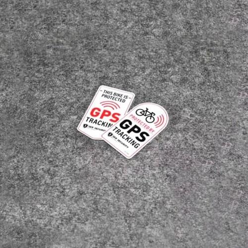 Bicycle Safety Reflective Sticker GPS Tracking Protected Motorcycle Anti-theft Decals Waterproof Car Stickers Styling,7X4CM