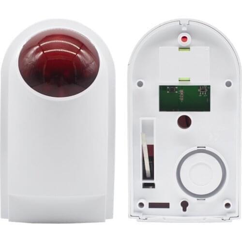Waterproof Outdoor Flash Wireless Strobe Remote Siren with Gsm Motion Detector Alarm Security System for Home