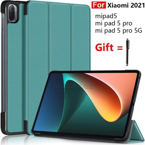 For Xiaomi Mipad 5 Mipad 5 Pro 2021 Tablet Protective Cover 11inch PU Leather Folding Stand Smart Cover for Kids Children