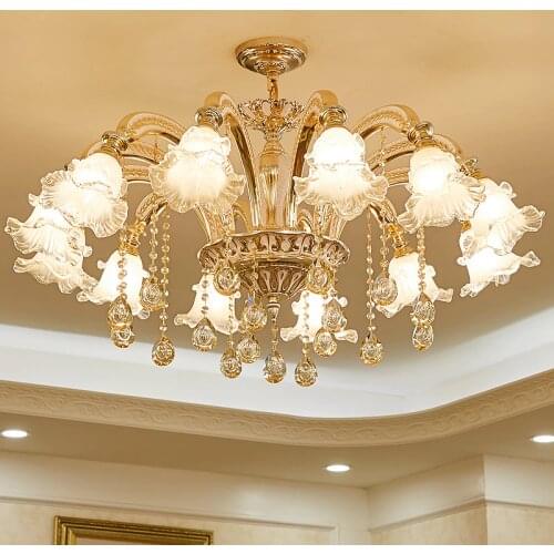 Gold crystal chandelier modern lighting for living room dinning room Chandelier lights Crystal k9 chandeliers Crystal Lights