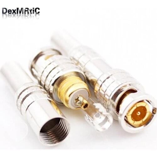 10pcs camera Q9-5 BNC Male Plug RF Connector Video Coupler Adapter 75-3-4-5 Free welding wholesale price