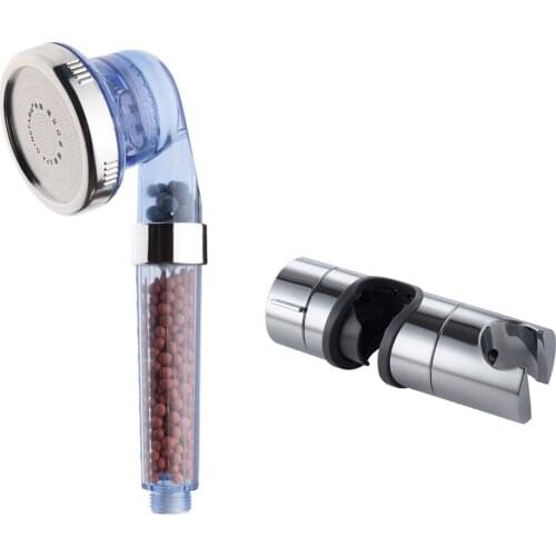 3Mode Adjustable Shower head/Shower bar clamp holder Anion SPA Massage Shower Sprayer Head Filter Shower Bracket Clamp Holder