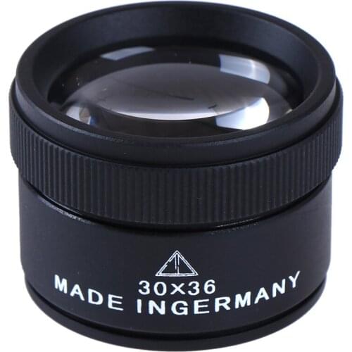 30x36mm 30x Ultra-clear Handheld Magnifier Mini Pocket Magnifier Jewellery stamp calligraphy coin metal magnifier