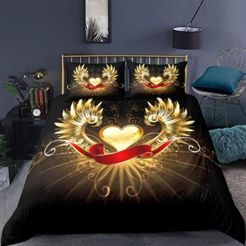 3D Wing Printed Duvet Cover Pillowcase 2/3 Pcs Home Textiles Bedding Set Single Twin Queen Double King Size Quilt Cover