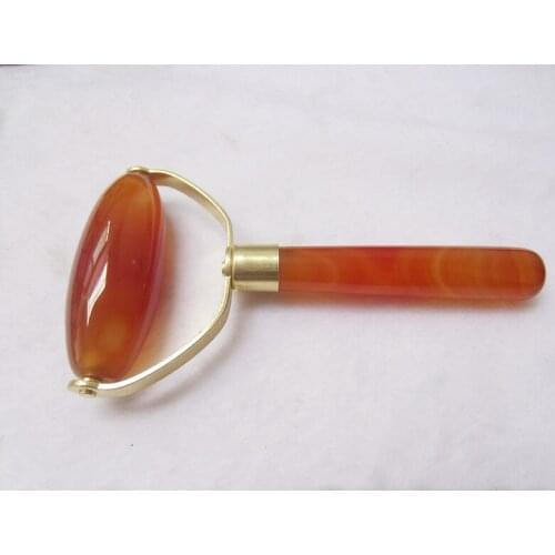 50pcs/lot Natural Agate Jade Stone Facial Slimming Massager Wand Sticks Jade Roller Therapy Health Skin Beauty Tool