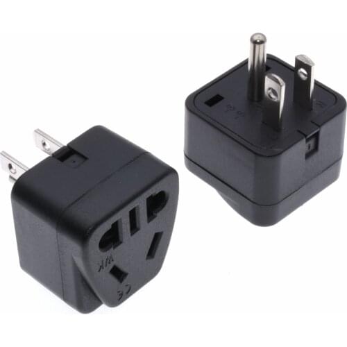US Japan Travel Adapter, US/AU/China 2pin 3pin Socket To America Canada Thailand Philippines Plug Converter