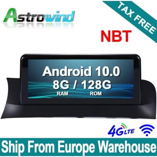 10.25" 8G RAM 8 Core Android 10.0 Auto Player GPS Navigation System Media Stereo For BMW X3 F25 for BMW X4 F26 with NBT System