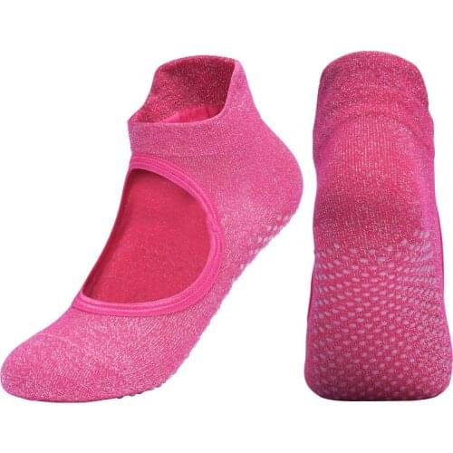 Prettywell Yoga Socks for Women Non-Slip Grips Anti-Skid Pilates, Barre, Bikram Fitness
