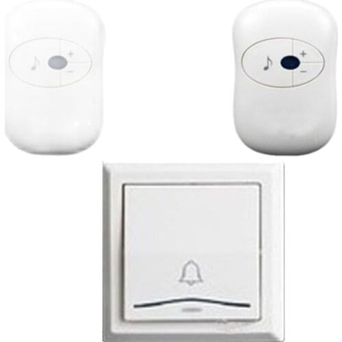 Bell set 1 emitter+2 receivers Waterproof 280m work wireless doorbell,wireless door chime,wireless bell, 36 melodies door bell