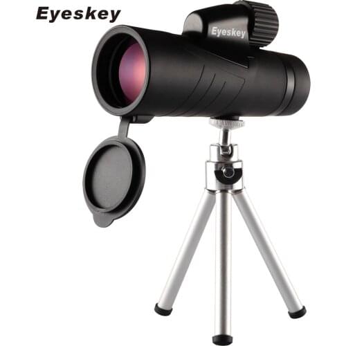 Eyeskey Handheld Monocular Large Objective lens Waterproof Telescope Quality for Hunting High Power with BaK4 Prism Optics