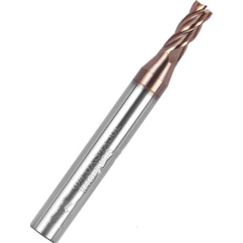 5PCS HRC50 4Flutes 6D*50mm Carbide end milling cutter,Flat square end mill for key machine locksmith tools cutter drill bits